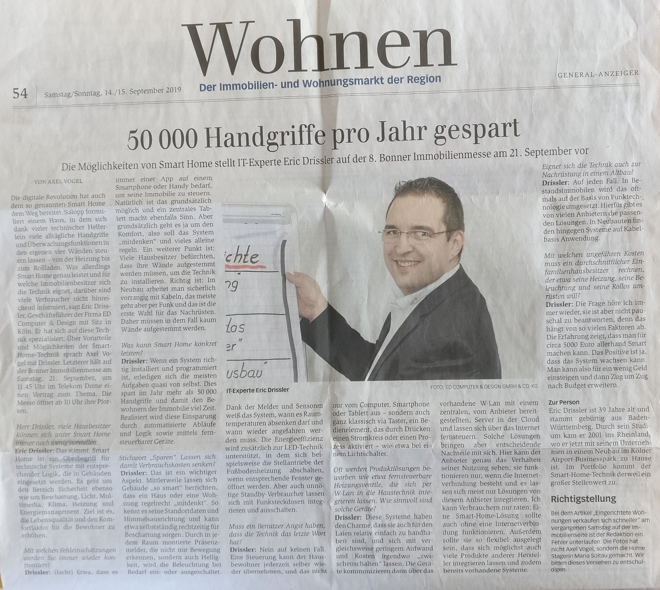 General-Anzeiger - 50000 Handgriffe pro Jahr gespart